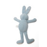 Doudou lapin bleu blanc ruban satiné Sucre d'Orge 32 cm | Destock ...