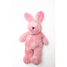 Doudou peluche Lapin rose Ajéna 30 cm
