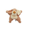 Doudou Coussin chien beige grelot 25 cm Nounours