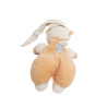 Doudou Ours bonnet blanc 28 cm Nounours chez vous des demain