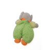 Peluche doudou Elephant vert orange Nounours 25 cm | Destock Baby