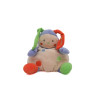 Doudou coccinelle lapin beige bleu vert orange pois 28 cm Nounours