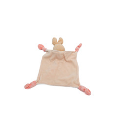 Doudou plat lapin bleu rose Au dodo le Ninnin Nounours | Destock Baby