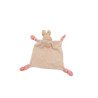 Doudou plat lapin bleu rose Au dodo le Ninnin Nounours | Destock Baby