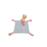 Doudou plat lapin bleu rose Au dodo le Ninnin Nounours