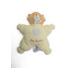 Doudou ours coussin jaune Mon Doudou Coeur bleu Nounours 30 cm | Destock Baby