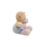 Doudou ours bleu marron poche rose CP International 28 cm | Destock...