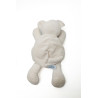 Doudou chat blanc coeur oiseau Nounours 30 cm | Destock Baby
