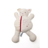 Doudou chat blanc coeur oiseau Nounours 30 cm