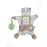 Doudou et Compagnie Marionnette panda Mario gris blanc vert