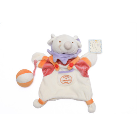 DOUDOU ET COMPAGNIE - Marionnette SOURIS Agrippine avec sa balle
