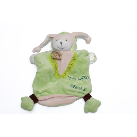 Doudou et Compagnie marionnette Mon Lapin Croaa grenouille comme neuf | Destock Baby
