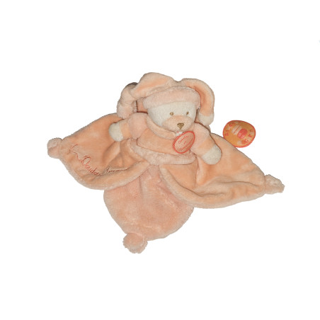 Doudou et Compagnie ours mandarine orange Douceur Macaron