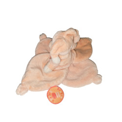 Doudou et Compagnie Ours mandarine orange Douceur Macaron