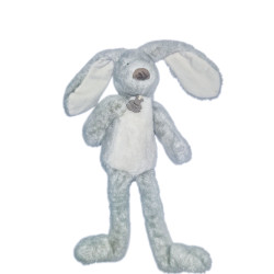 Peluche doudou lapin Fluffy Gris Perle 42 cm Histoire d'Ours | Destock Baby
