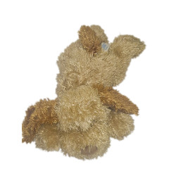 Peluche chien beige marron longs poils 35 cm GIPSY SA Potier Vandier | Destock Baby