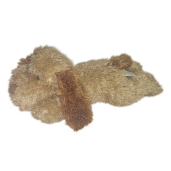Peluche chien beige marron SA POTIER VANDIER GPI GIPSY Longs poils 35 cm