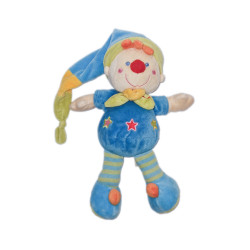 Doudou peluche lutin bleu vert étoiles Nicotoy Simba 26 cm