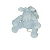 Doudou plat Paco l'âne bleu cocon Tidou poudre d'étoiles Noukies