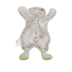Doudou plat Ours beige Biscotte et Pompon MOULIN ROTY | Destock Baby