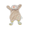 Doudou plat ours Biscotte et Pompon beige Moulin Roty