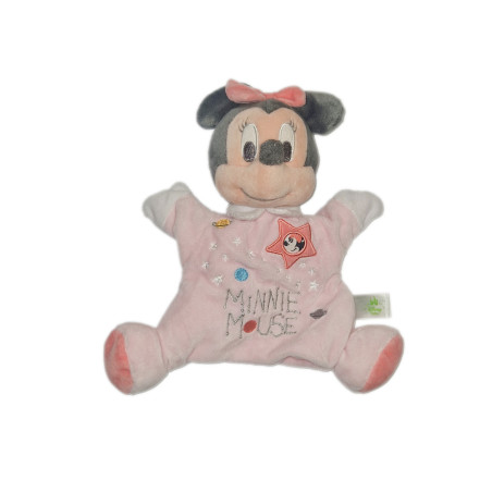 Doudou marionnette Minnie Mouse rose Etoiles Disney Baby Simba