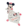 Doudou Minnie mouchoir blanc rose To the Moon and Back Disney NICOTOY | Destock Baby