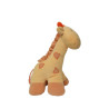 Doudou girafe jaune orange Kiabi Bébé grelot 22 cm | Destock Baby