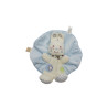 Doudou lapin plat rond blanc bleu Vêtir NICOTOY Kiabi | Destock Baby