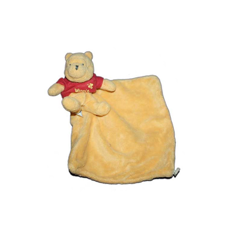 Doudou mouchoir Winnie Nicotoy Disney baby feuille abeille