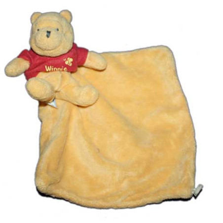 Doudou mouchoir Winnie Nicotoy Disney baby feuille abeille