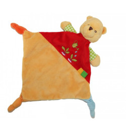 Doudou plat Winnie arrosoir radis 3 nœuds Disney Nicotoy