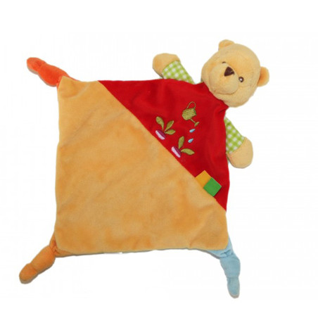 Doudou plat Winnie arrosoir radis 3 nœuds Disney Nicotoy