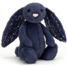 Peluche lapin Stardust bleu étoiles Jellycat 30 cm | Destock Baby