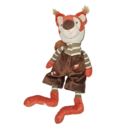 Doudou écureuil orange marron Jumpy BUKOWSKI 40 CM