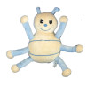 Peluche doudou coccinelle bleue jaune Arthur et Lola Gingo Biloba 24 cm | Destock Baby