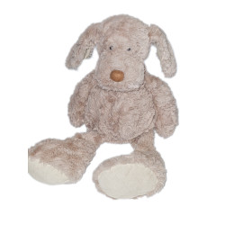 Doudou peluche chien marron glacé beige Jellycat London Skiffles 38 cm