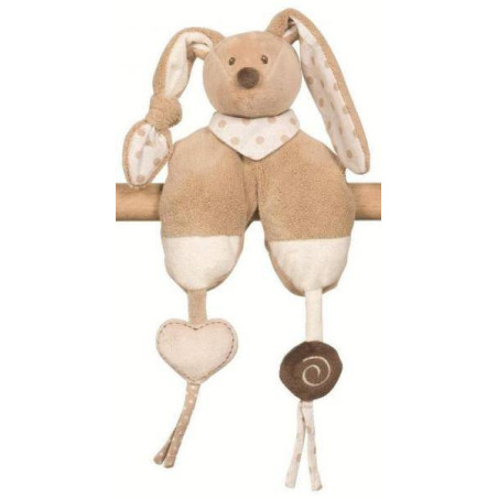 Doudou peluche lapin Cappuccino Maxi Toy Nattou 20 cm | Destock Baby