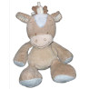 Doudou peluche poney cheval beige bleu Nattou 28 cm | Destock Baby