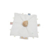 Doudou plat ours blanc pomme étiquettes Noukie's | Destock Baby