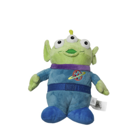 Peluche Alien Toy Story Disney Parks Disneyland extraterrestre vert bleu 33 cm