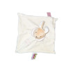 DOUDOU ET COMPAGNIE - LAPIN plat blanc collerette rose