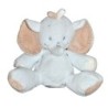 Doudou peluche Elephant bleu beige NATTOU Assis 22 cm (13606)