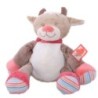 Doudou vache beige rose blanc les Zamis NATTOU (16008)