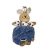 Doudou peluche musicale Lapin bleu Noukies Cerises 35 cm (28140)