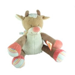 Doudou peluche musicale vache Nattou Les Zamis 28 cm (19352)