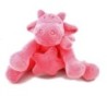 Doudou peluche musicale Vache rose Corail Lola Mix et Match 18 cm (21866)