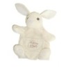 Doudou marionnette LaPIN Lièvre blanc écru ivoire - HISTOIRE D'OURS (6971)