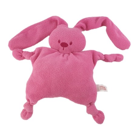 Doudou Lapin Lapidou rose Fuschia Nattou Coussin Grelot 30 cm (22782)
