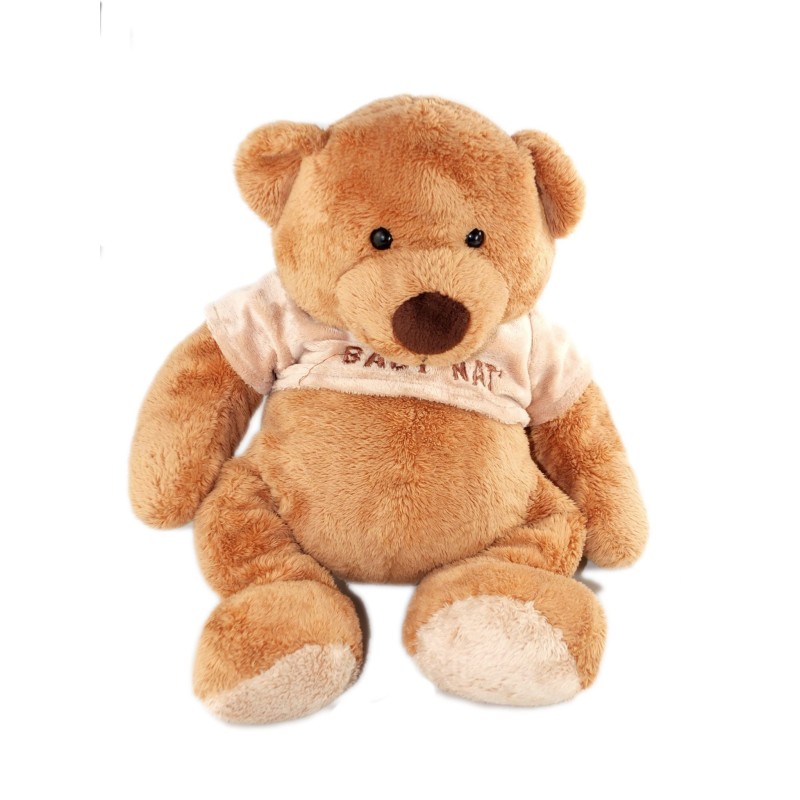 Doudou peluche Ours marron 32 cm Baby Nat (18650)
